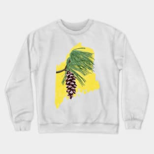 Maine White Pine Cone Crewneck Sweatshirt